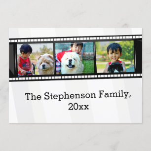 3-Photo film strip personalized photo Invitation