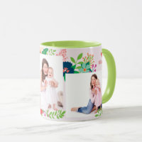 3 Photo Floral Mother's Day Coffee Mug