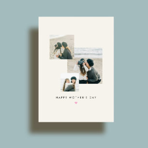 3 Photo Illustration de cœur Carte personnalisée d