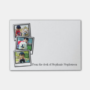 3-Photo instant frame personalized photo Post-it Notes