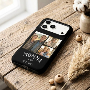 3 Photo Mom Established Kids Count Chic Black