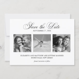 3-Photo Template Wedding Save the Date