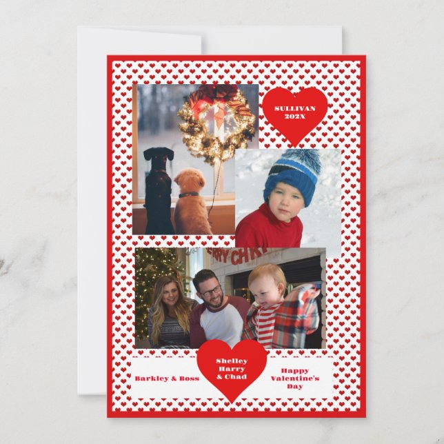 3 Photo Valentine Family Collage (Front)