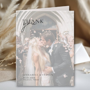 3 Photo Wedding Thank You Card