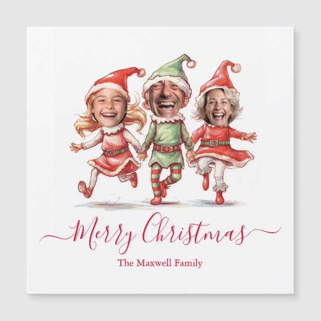 3 photos Christmas elves  (Front)