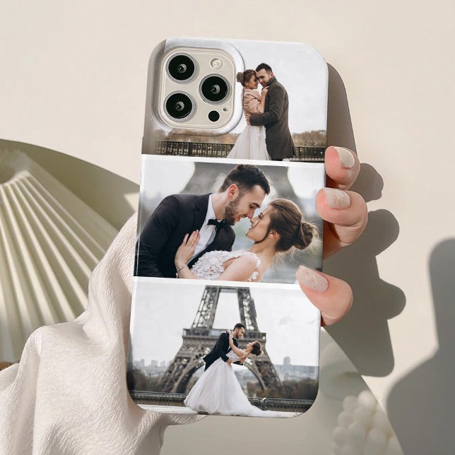 3 Photos Custom Collage iPhone Case (Creator Uploaded)