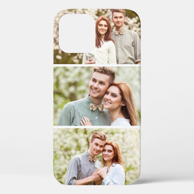 3 Photos | Custom Photo Collage Case-Mate iPhone Case (Back)