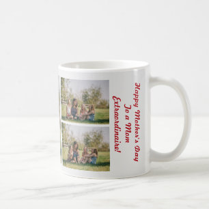 3 Photos Mom Extraordinaire Cute Elegant Mother Coffee Mug
