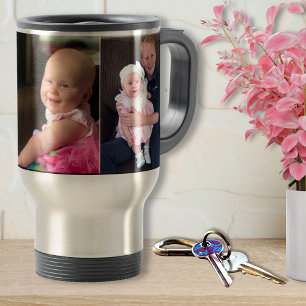3 Pictures Personalized Travel Mugs or Regular Mug