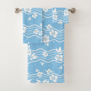 3-Piece Towel Set in Giana neptune blue