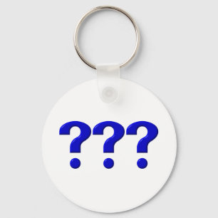 3 Question Marks Keychain