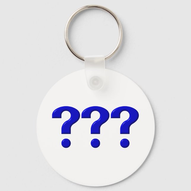 3 Question Marks Keychain (Front)