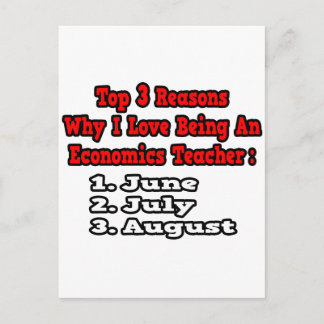 3 Reasons I Love Being an Econ Teacher Postcard