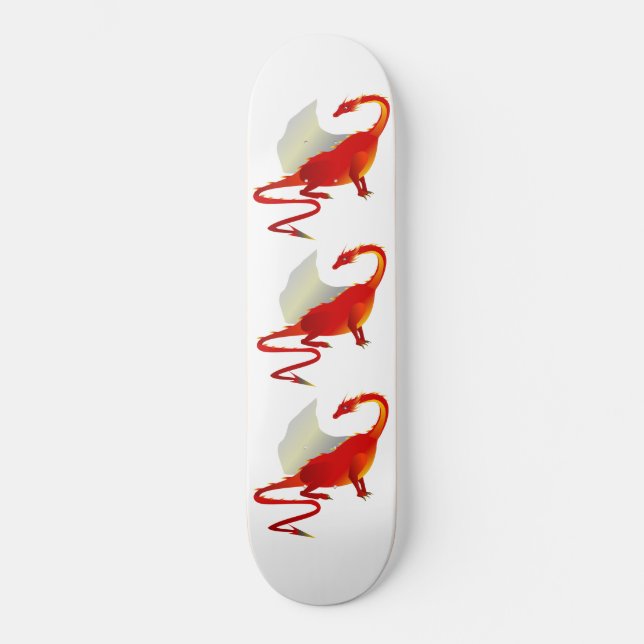 3 Red Dragons Skateboard (Front)