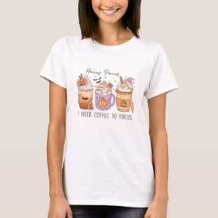 3 Retro Halloween Coffee, Hocus pocus Frappuccino T-Shirt
