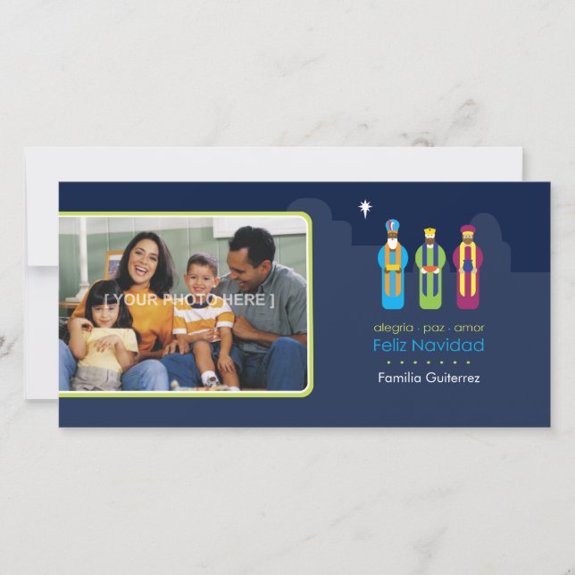 3 Reyes (Spanish) Holiday Card (Front)