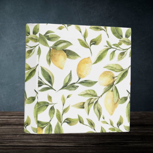3 ring binder lemon tree art design  (Creator Uploaded)