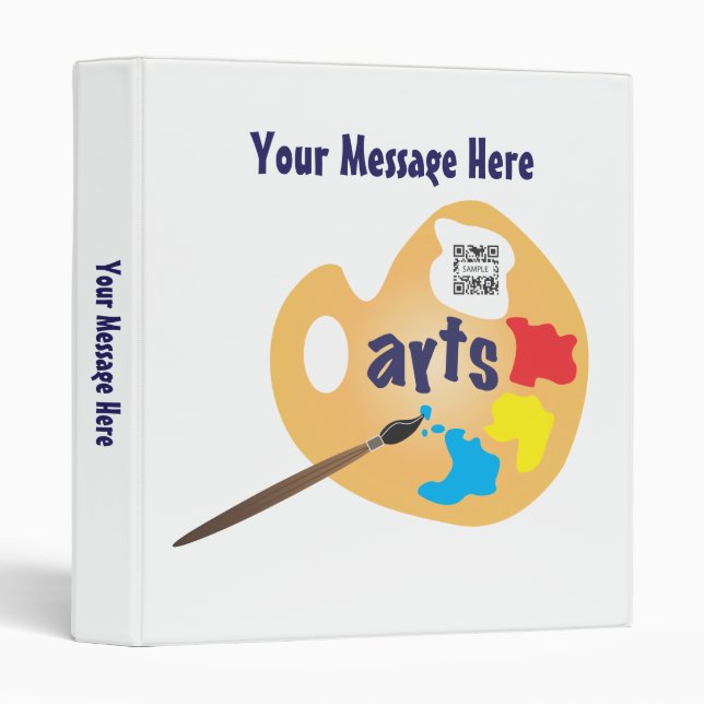 3 Ring Binder Template Education Art (Front/Spine)