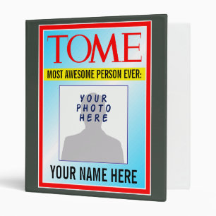 3-Ring Binder w/ Personalized Magazine Cover