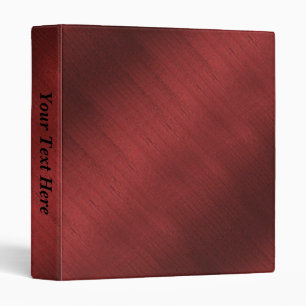 3 Ring Binder--Wine Silk Binder