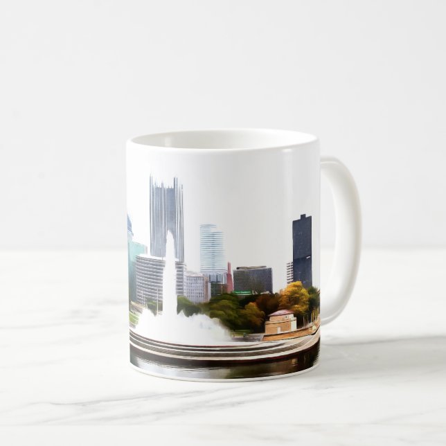 3 Rivers Pittsburgh Coffee Mug (Front Right)