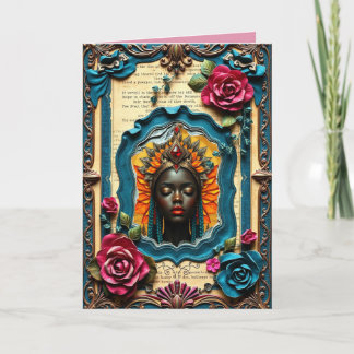 3 Rose - Carte de note pliée