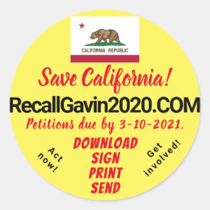 3" Round recall stickers