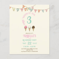 3 Scoops of Fun 3rd Birthday Ice Cream Party