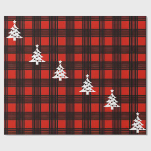 3-Set Buffalo Plaid Christmas Wrapping Paper