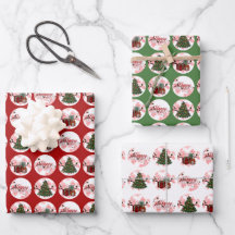 3 Sets Wrapping Holiday Wrapping Paper 