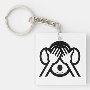 3 Singes Sages Mizaru 見 ざ る Ne Voir AUCUN Emoji Ma
