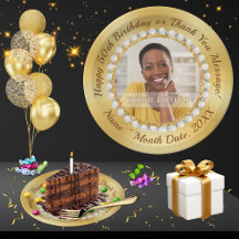 3 Sizes of Photo and  Personalized, 50th Birthday