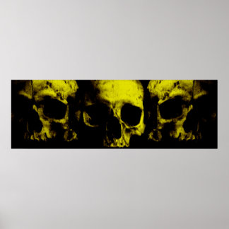 3 skulls poster
