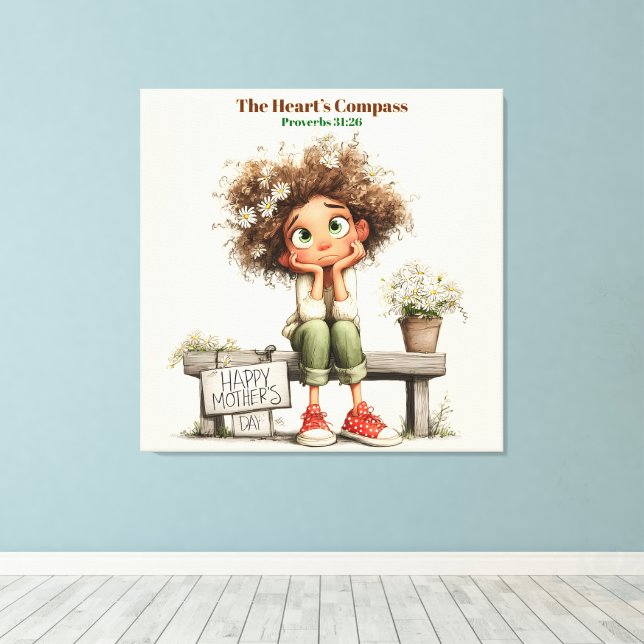 #3 Special Mom (Keepsake) Canvas Print (Insitu(Wood Floor))