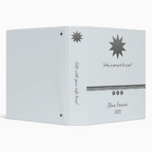 3 Sphere Silver Text Professional 3 Ring Binder