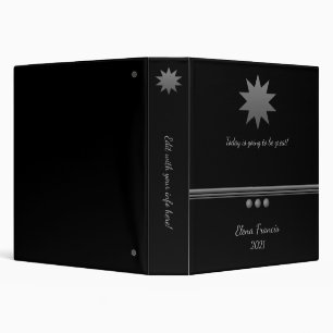 3 Sphere Silver Text Professional 3 Ring Binder