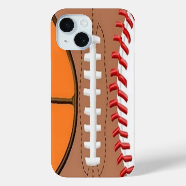 3 Sport Ball iPhone 15 Coque (Verso)