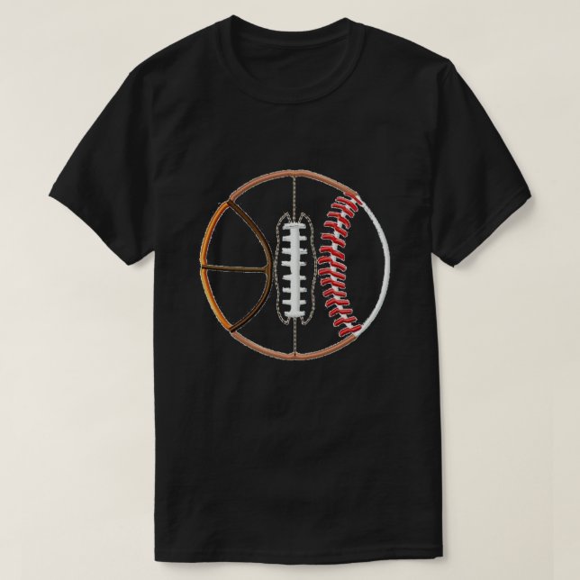 3 Sport Ball T-Shirt (Design Front)