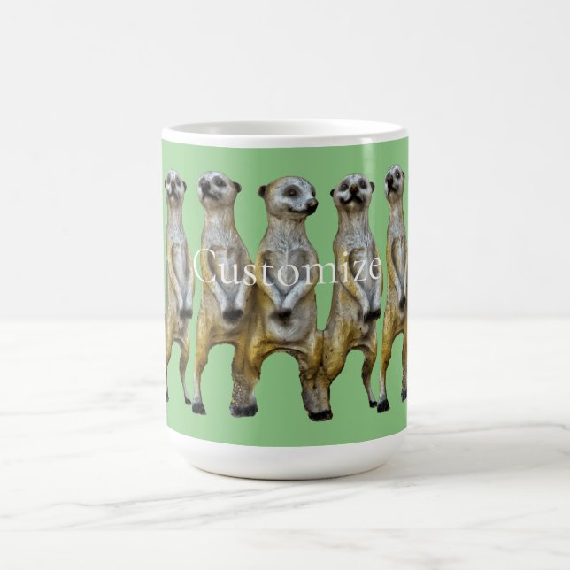 3 Standing Meerkats Thunder_Cove  Coffee Mug (Center)