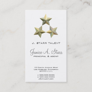 3 Star Talent Business Card