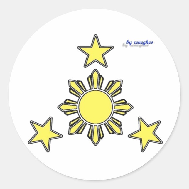 3 stars & a sun sticker (Front)