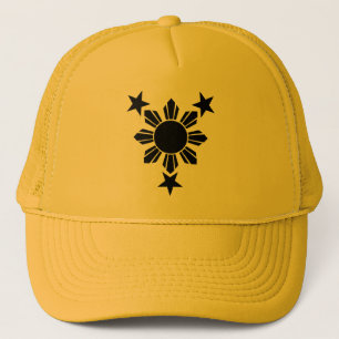 3 Stars and Sun Solid (Caps) Trucker Hat