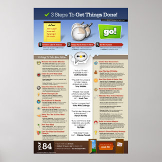 3 Steps To Get Things Done Poster