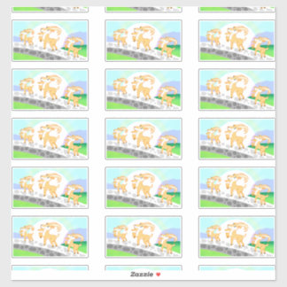 3 stickers de contour de bouc de Billy