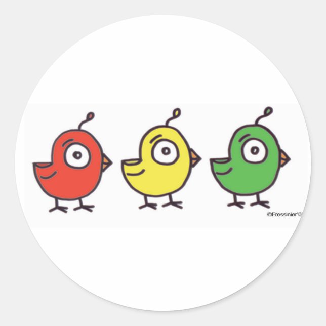 3 Stickers Little Birdies (Devant)