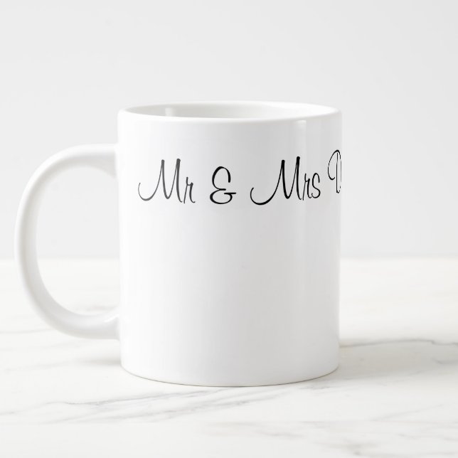 3 Style Mugs - Mr & Mrs Dickinson 21.07.20xx (Left)