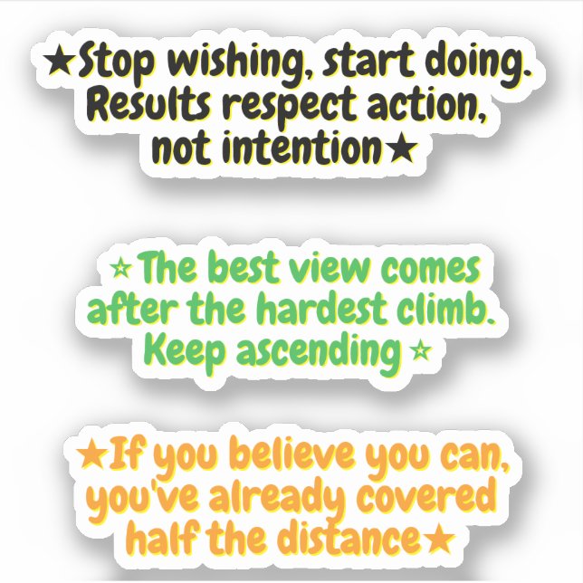 3 Success Quotes for Men (for Work) Motivational  (Front)