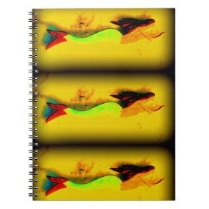 3 swimming mermaids notebook