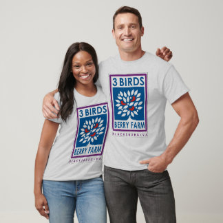 3 T-shirt bio de la ferme Berry Birds