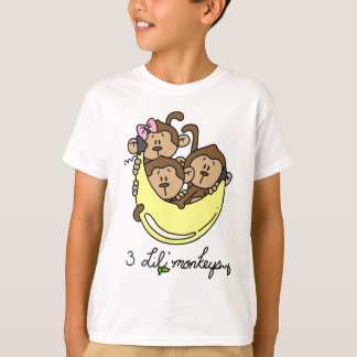 3 T-shirts et cadeaux Li'l Monkeys